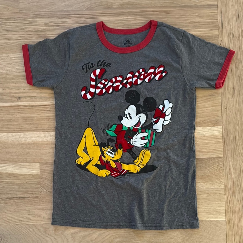 EUC - M - Disney Gray and Red Kids T-Shirt